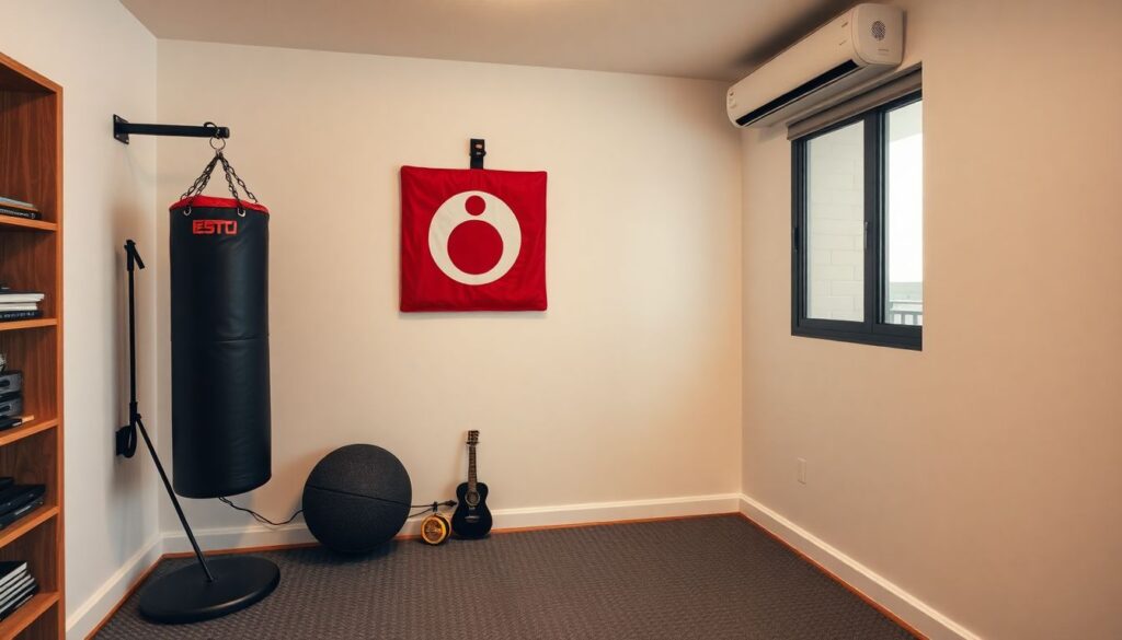 Домашний зал боксера: минимальный набор экипировки для эффективных тренировок дома - иллюстрация