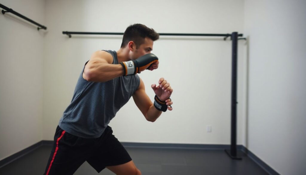 Развитие скорости рук и реакции: упражнения на лапах, с грушей и без оборудования - иллюстрация