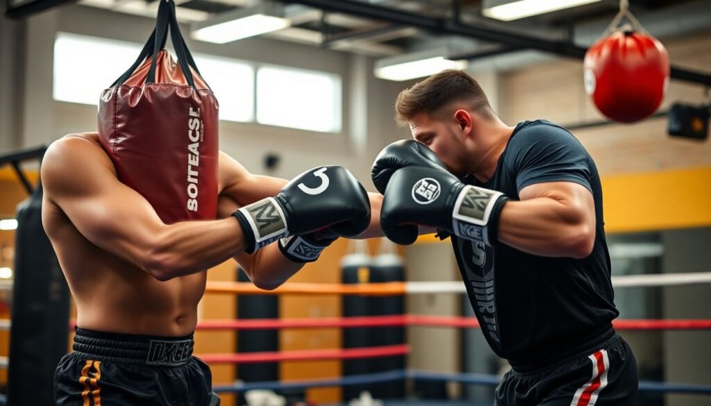 Как защититься в ринге: работа корпусом, блоки, уклоны и клинч - иллюстрация