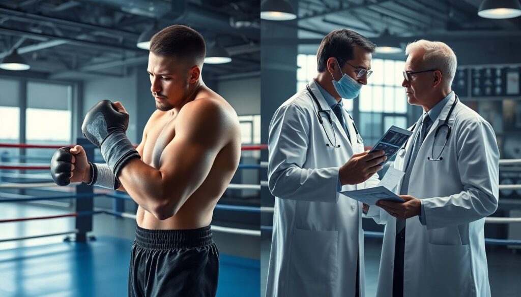 Травмы в боксе: как минимизировать риски и правильно восстанавливаться после боев и спаррингов - иллюстрация